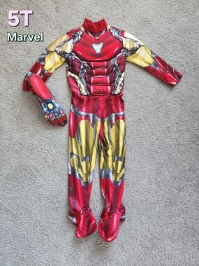 Marvel Iron Man Kids Costume - Red & Gold (5T)